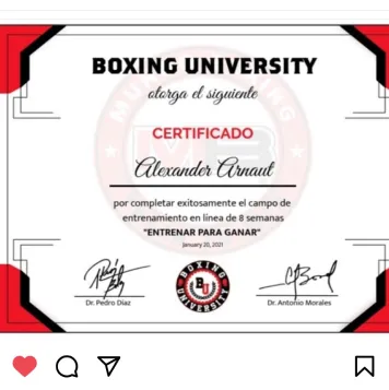 Certifications online Mundo Boxing